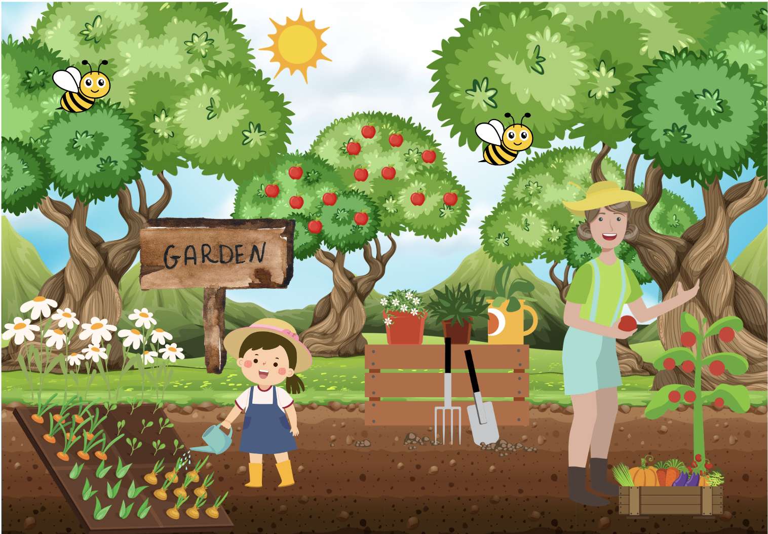 Grow a garden puzzle online from photo