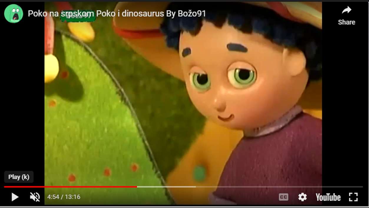 poko és dinoszaurusz puzzle online fotóról