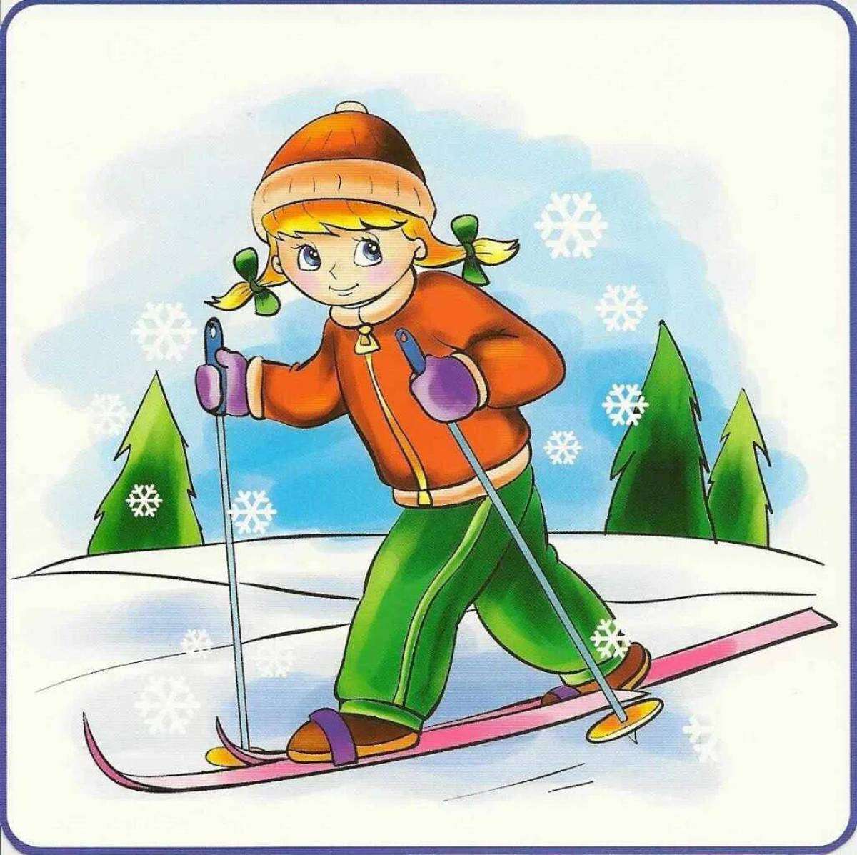 skier puzzle online from photo