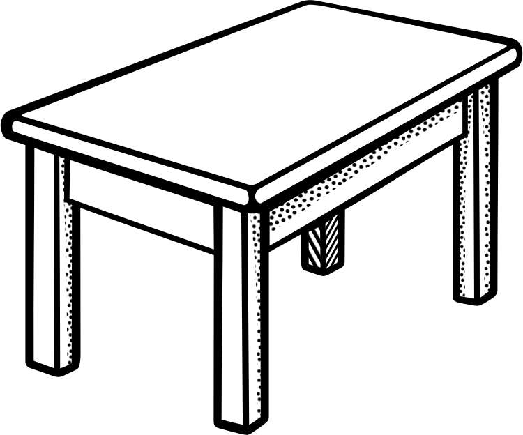 Tisch für Schnitzeljagd Online-Puzzle