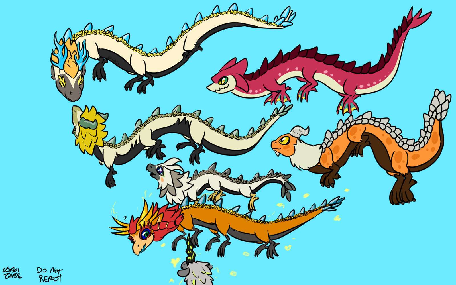 Dragonii sunt cool. puzzle online din fotografie