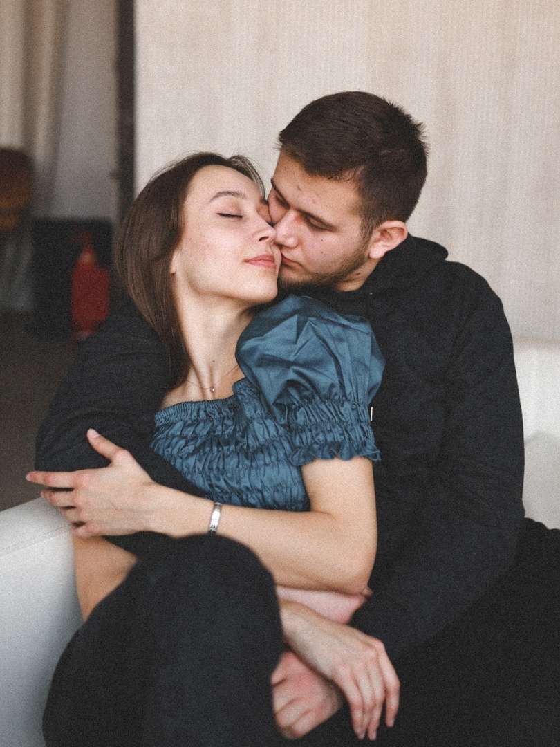 Denis+Masha pussel online från foto