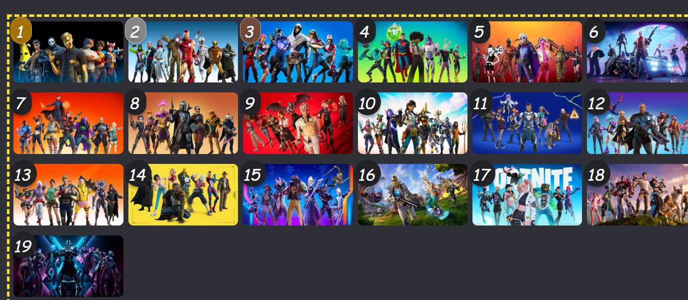 Fortnite teirlist puzzle online from photo