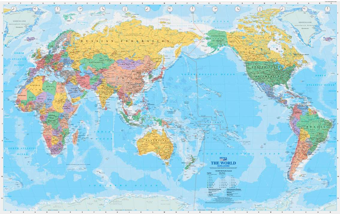 Mapa mundial puzzle online a partir de fotografia