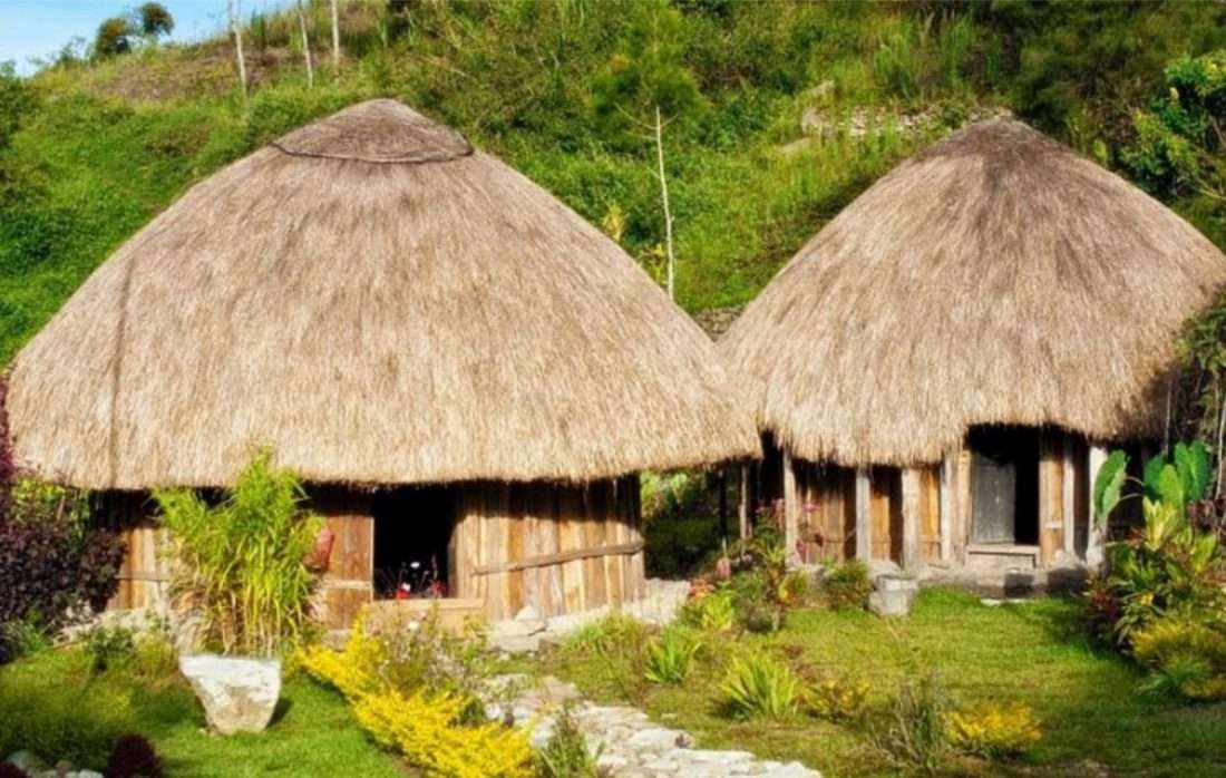 Rumah adat Papoea online puzzel