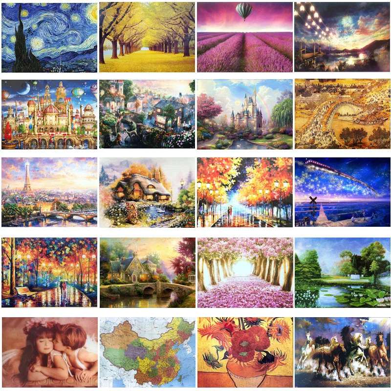 Landscapes puzzle online from photo