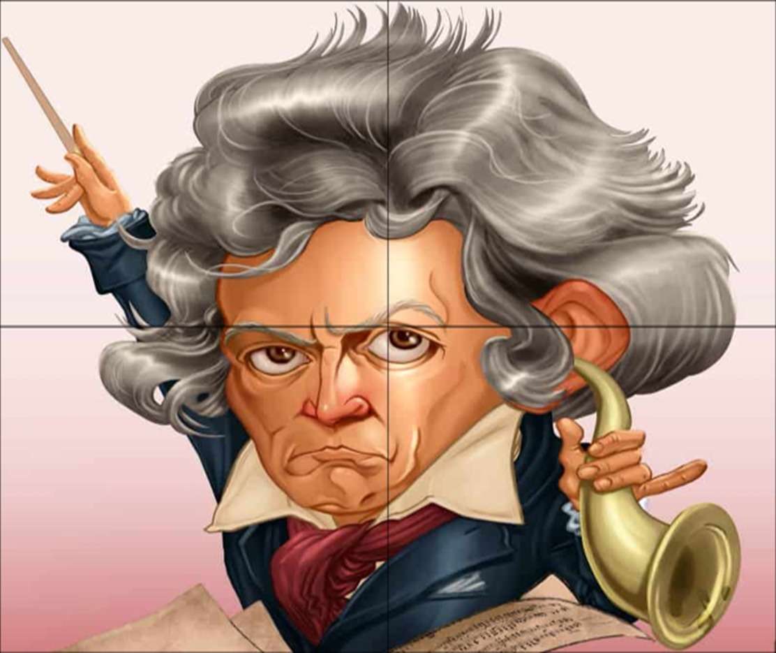 Beethoven puzzle online da foto