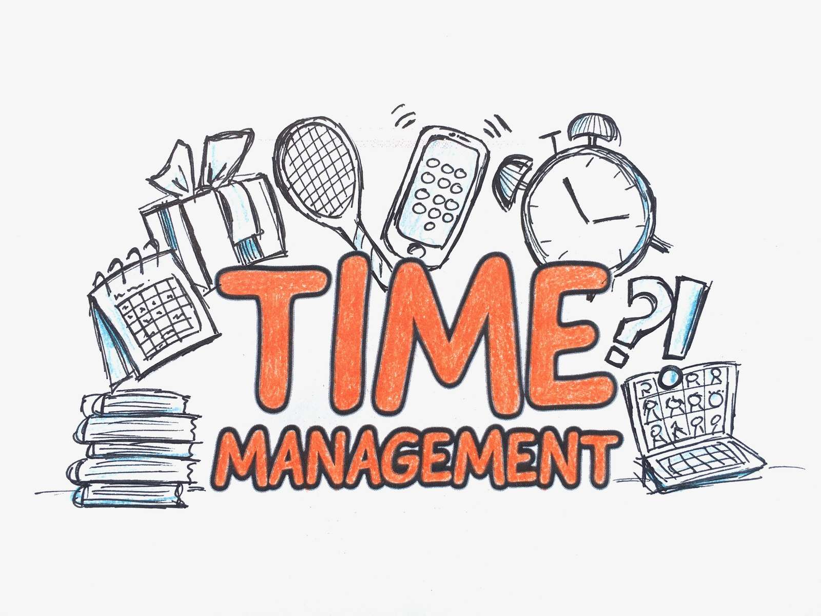 Time management puzzle online from photo