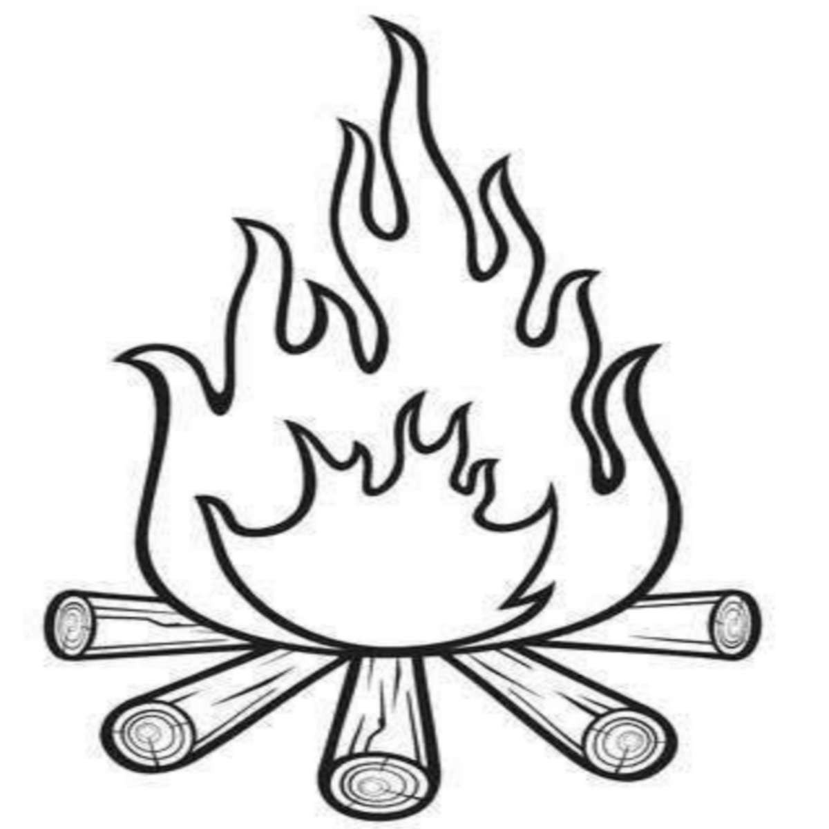 Огън и дърва онлайн пъзел