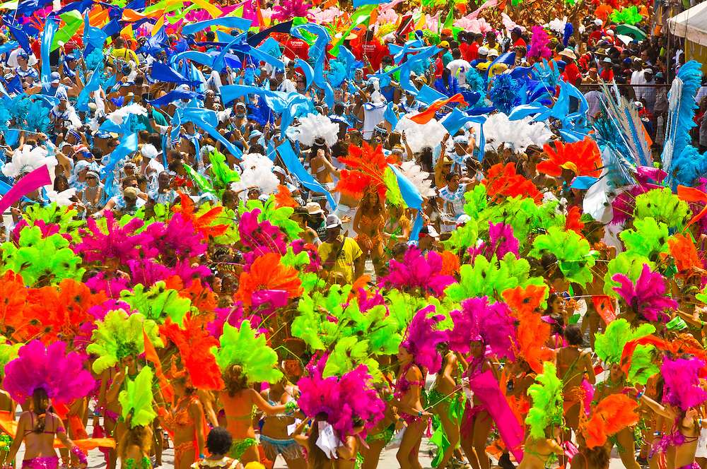 Trinidad Carnival puzzle online from photo