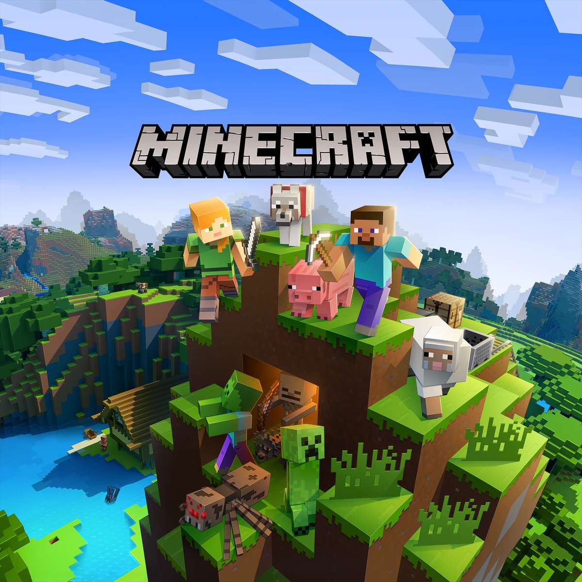 Minecraft Online-Puzzle vom Foto