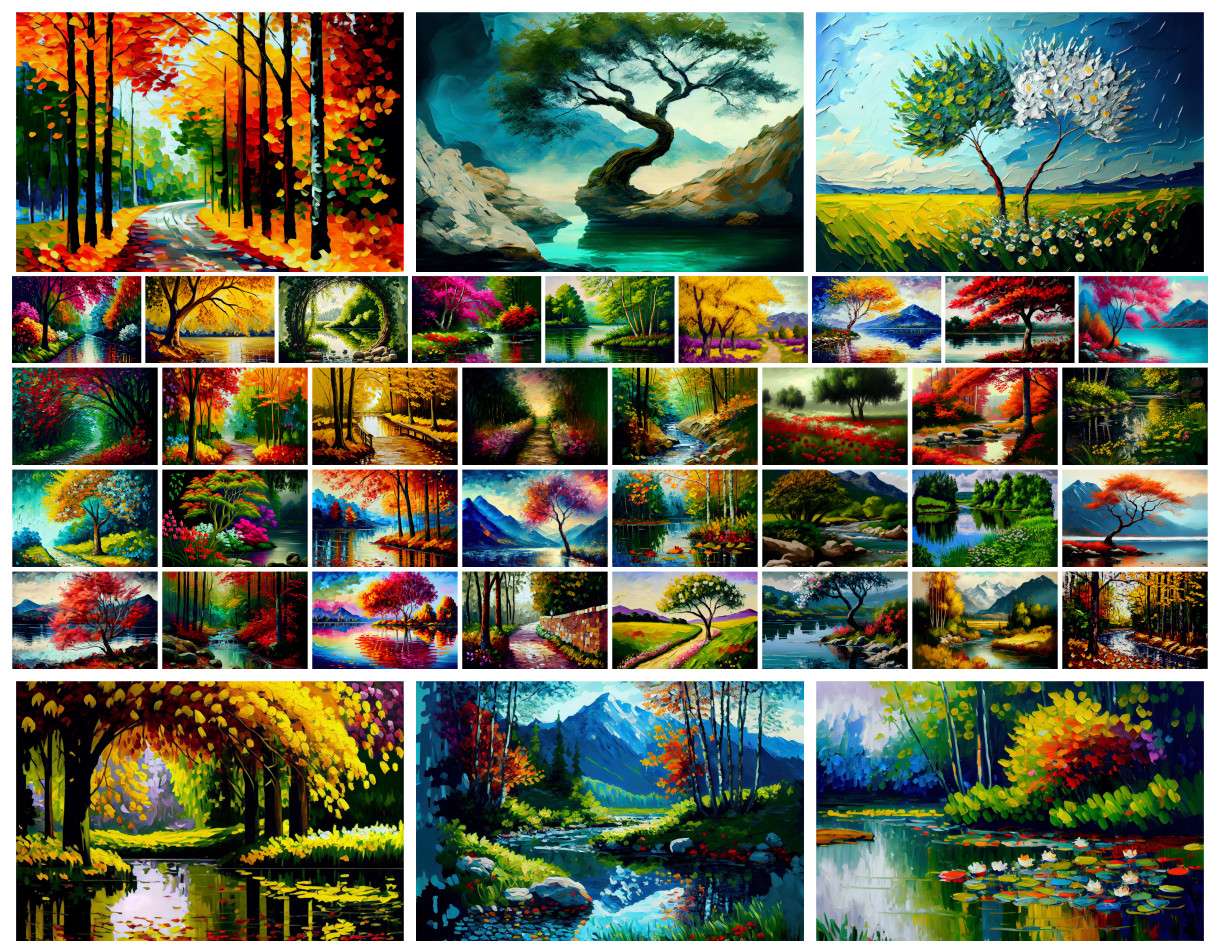 Malování přírody online puzzle