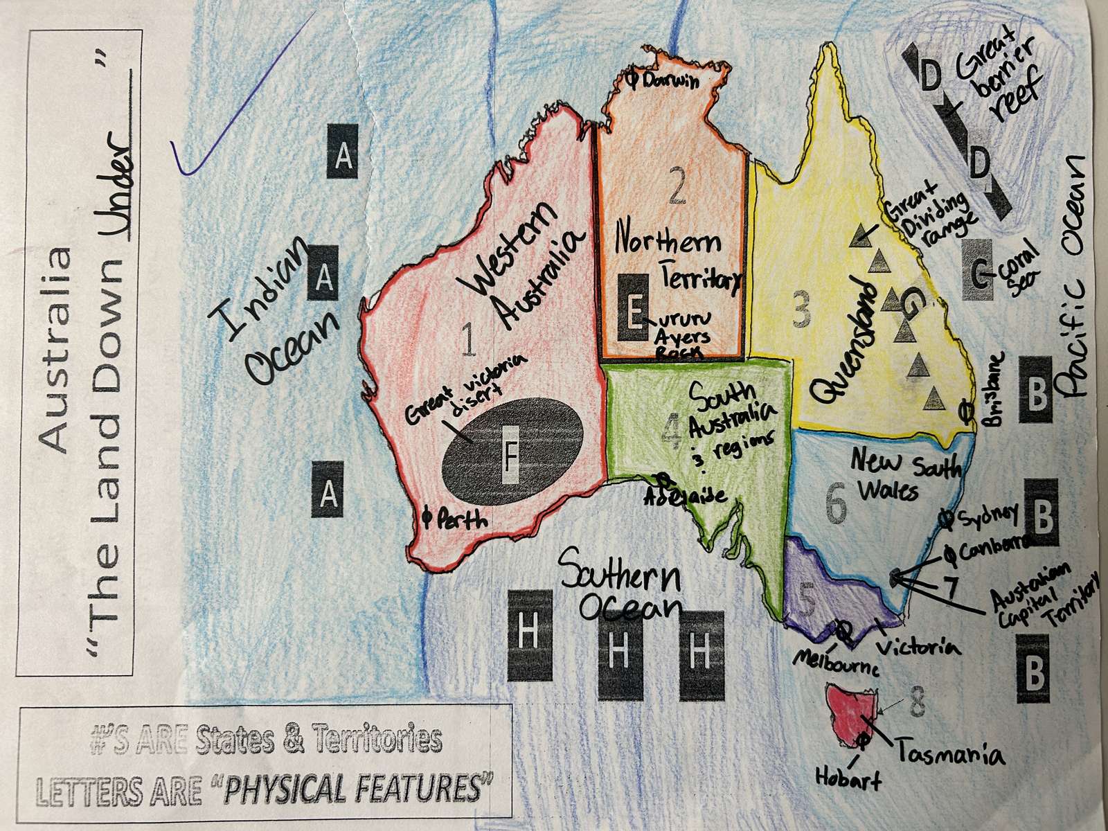 Mapa australiano de Anna Banana puzzle online a partir de foto