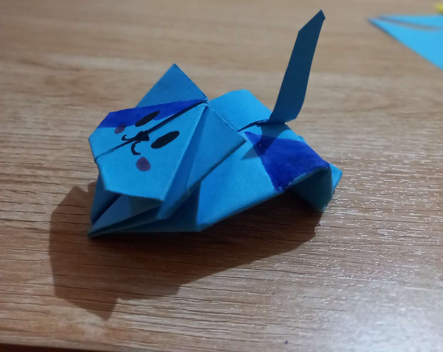 Gato de origami puzzle online a partir de fotografia