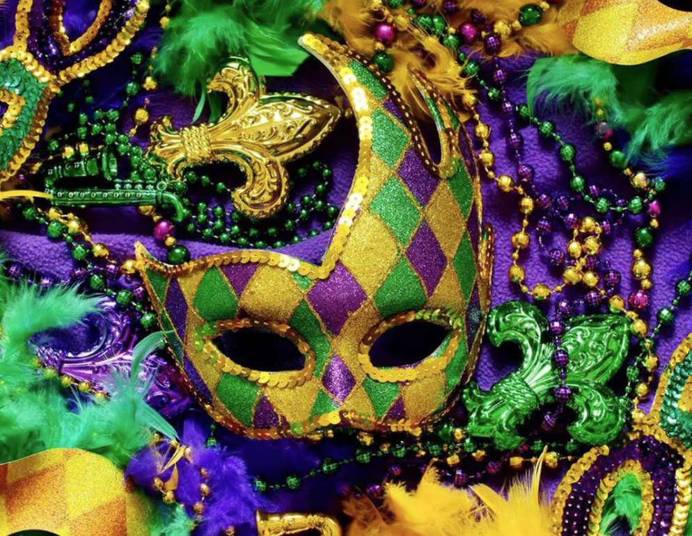 Mardi Gras puzzle online from photo