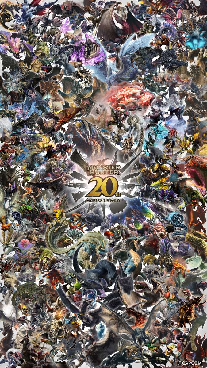 Monster Hunter 20 de ani puzzle online