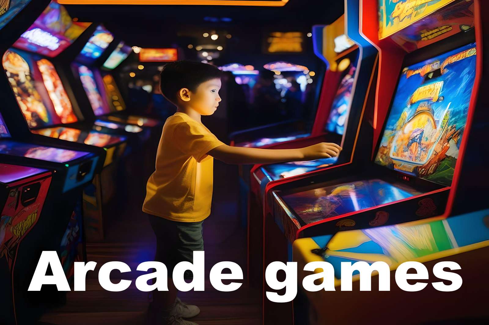 arcadespellen puzzel online van foto