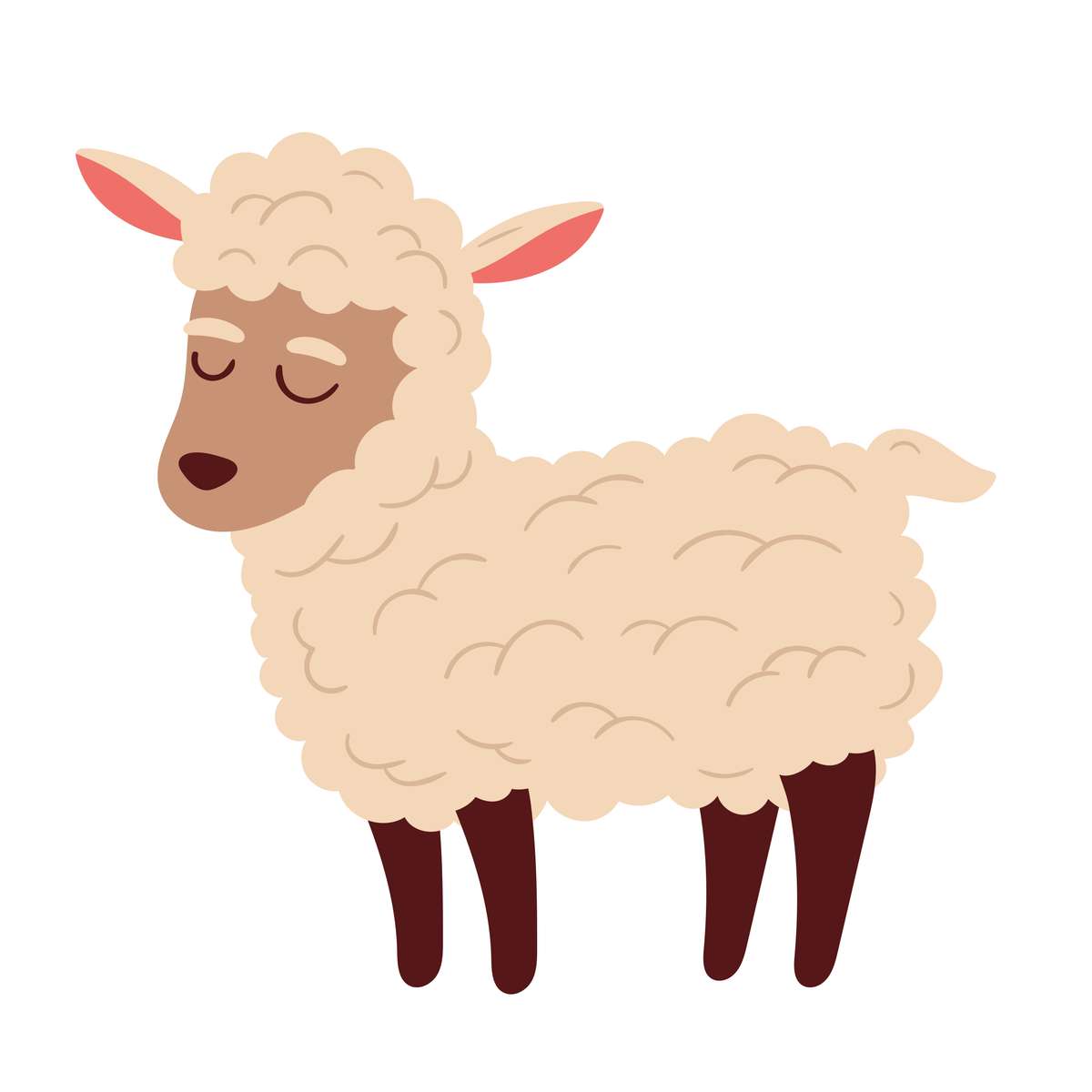 λευκό πρόβατο online παζλ