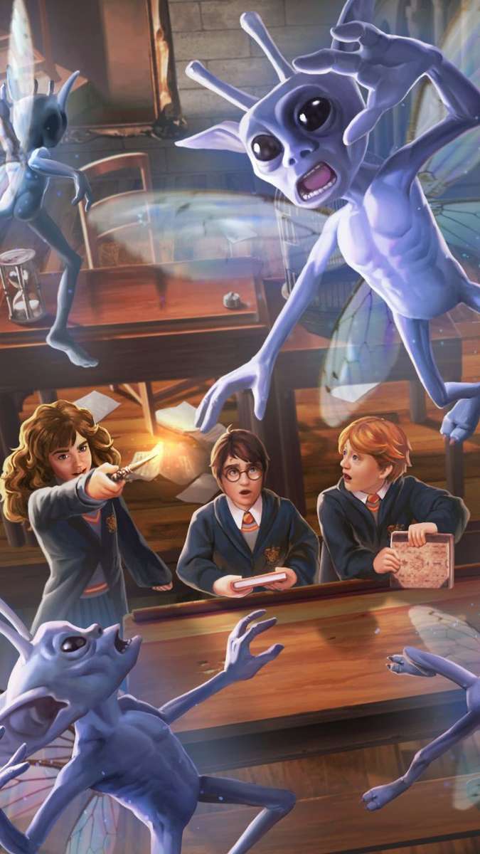 Harry Potter cu folletti puzzle online din fotografie