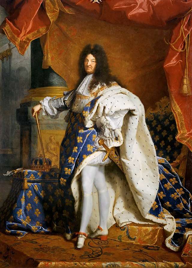 Portrét Ludvíka XIV v korunovačním kostýmu online puzzle