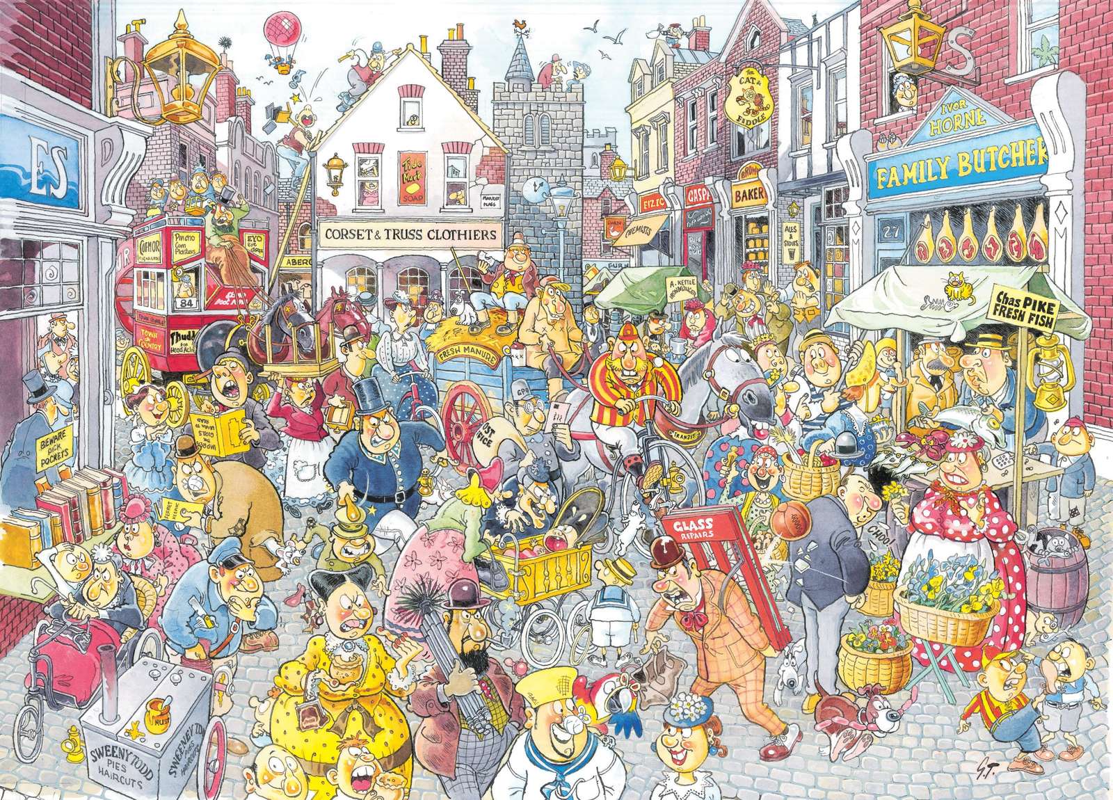 Saturday on the High Street puzzle online from photo