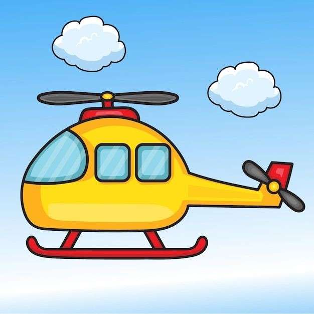Elicopter puzzle online from photo