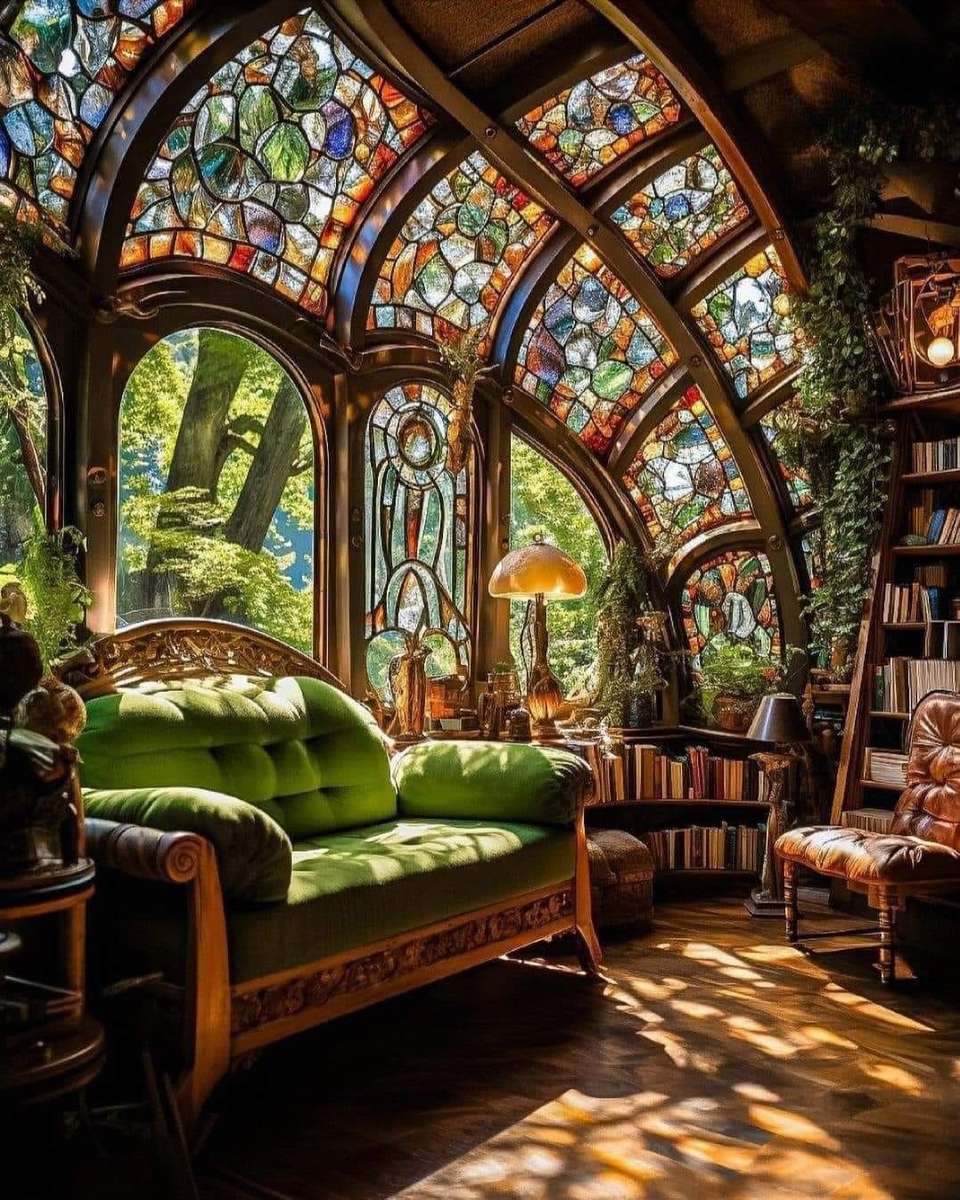 Stained Glass Library online puzzle