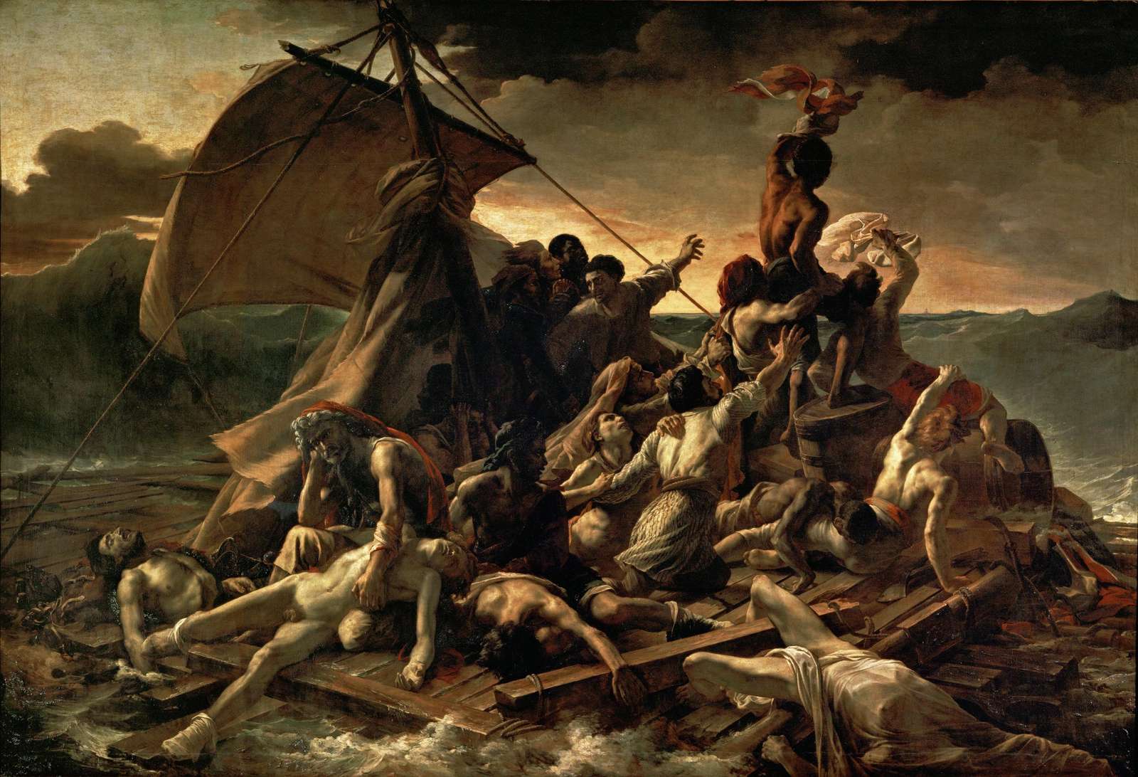 The Raft of the Medusa (1818-19) puzzle online from photo