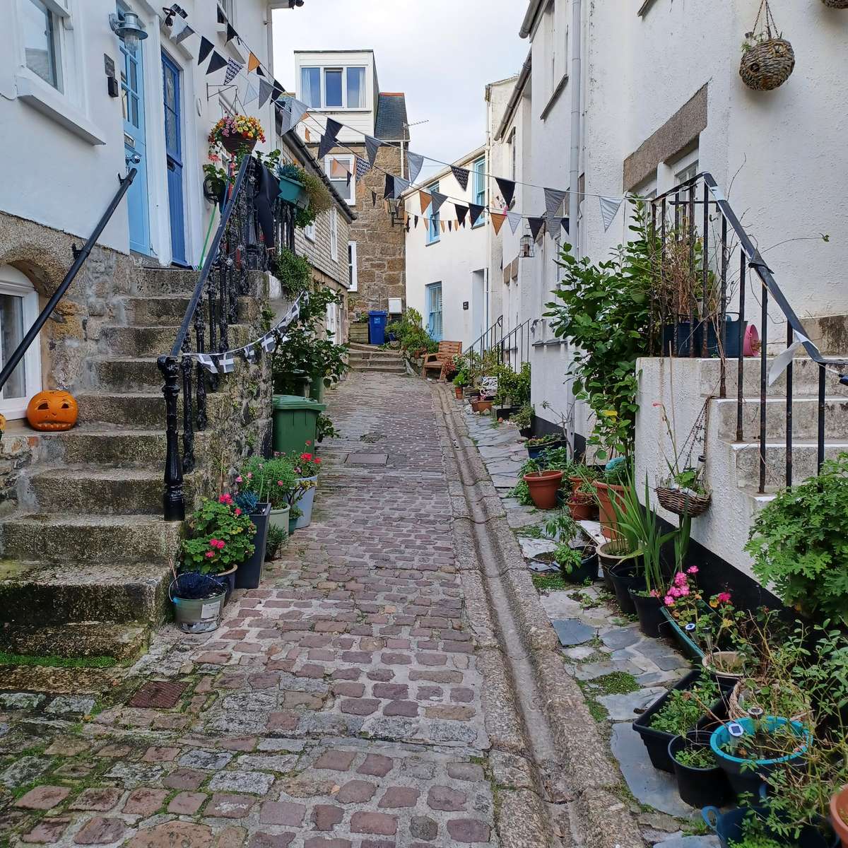 Straat in St Ives puzzel online van foto