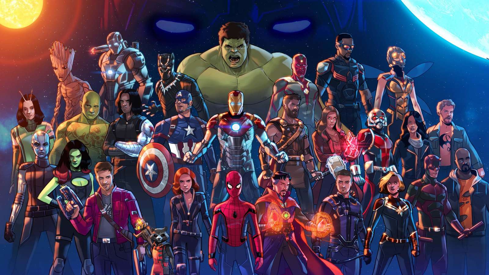 Avengers puzzle online from photo