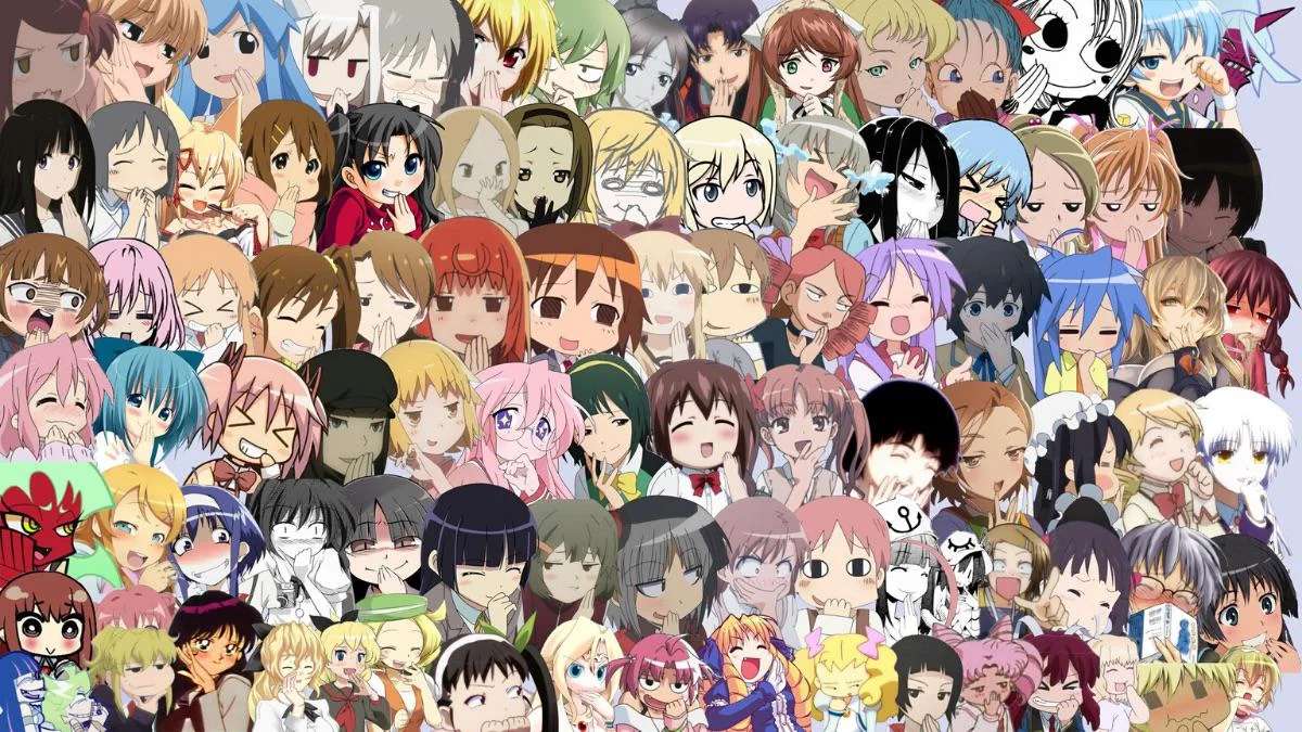 Anime flickor pussel online från foto
