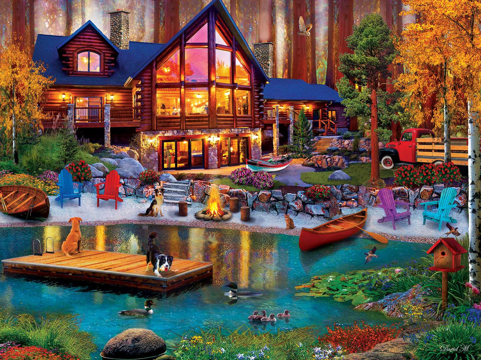 Cozy Cottage puzzle online from photo