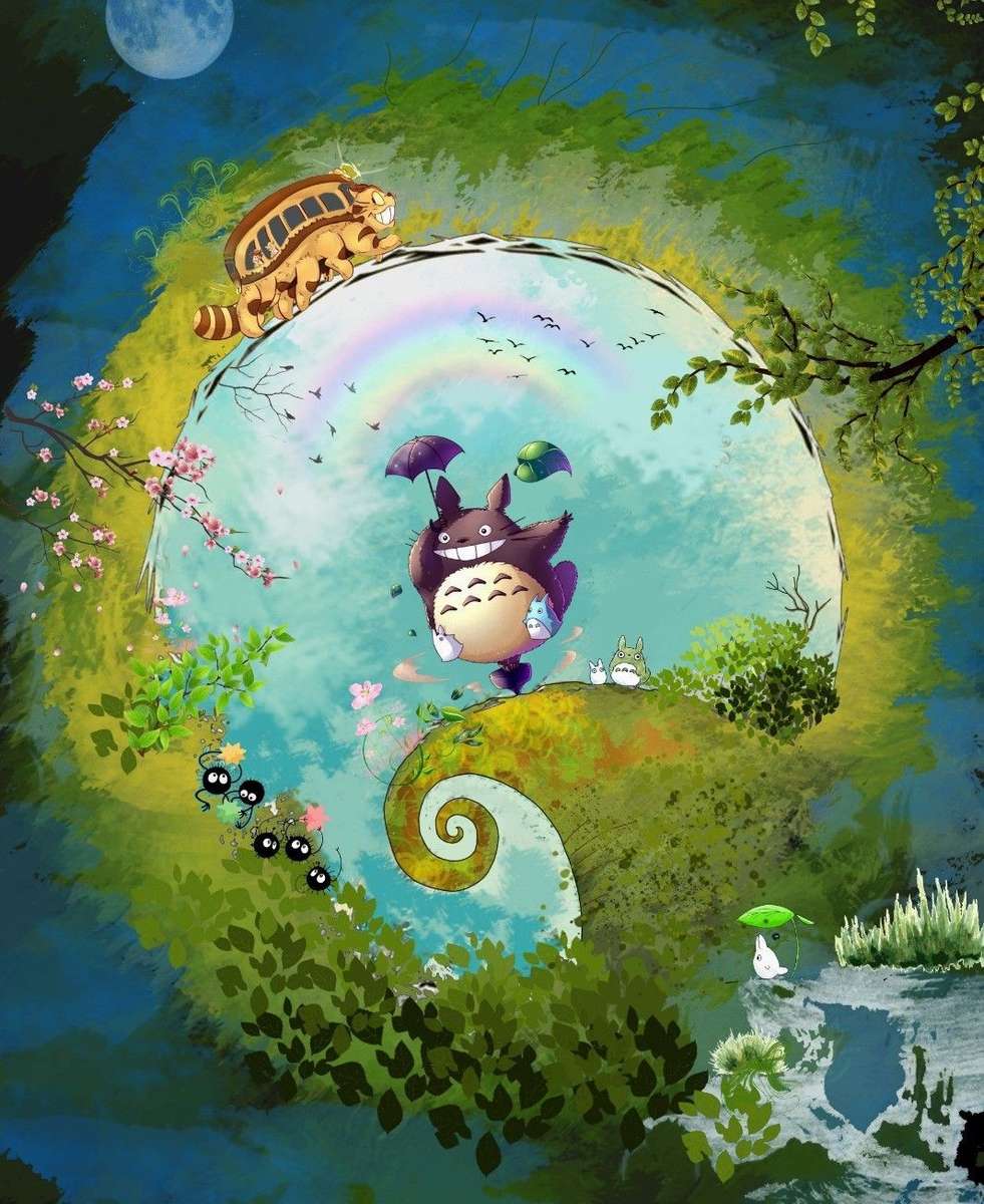 My Neighbor Totoro / Nightmare Before Christmas puzzle online from photo