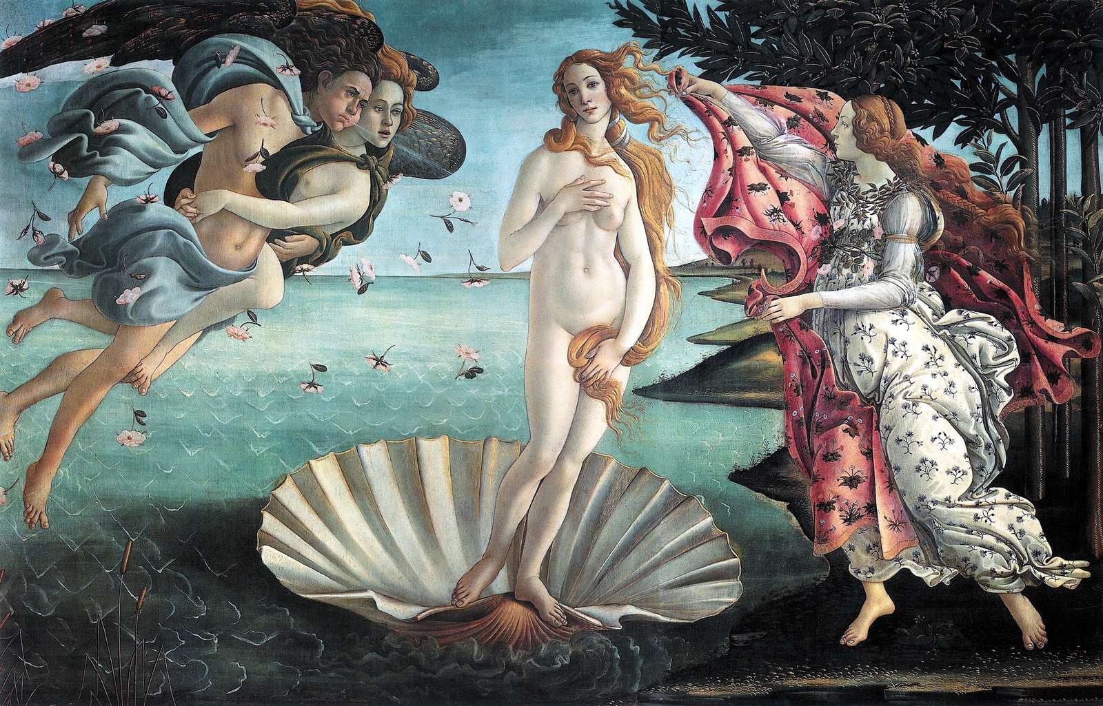 El nacimiento de Venus - Botticelli puzzle online a partir de foto