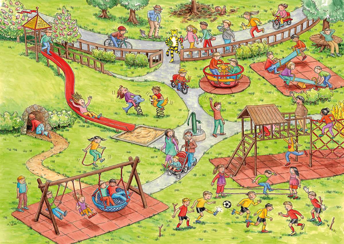Fun on the Playground puzzle online from photo