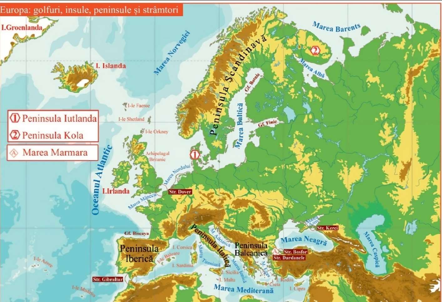 Karta över Europa Pussel online