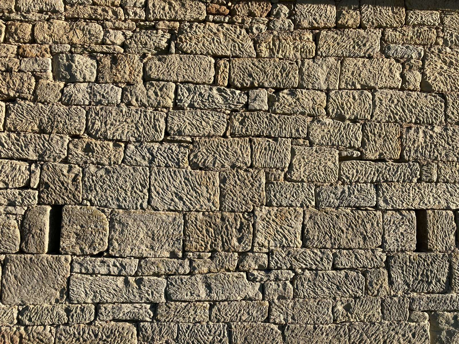 Dry stone wall puzzle online from photo