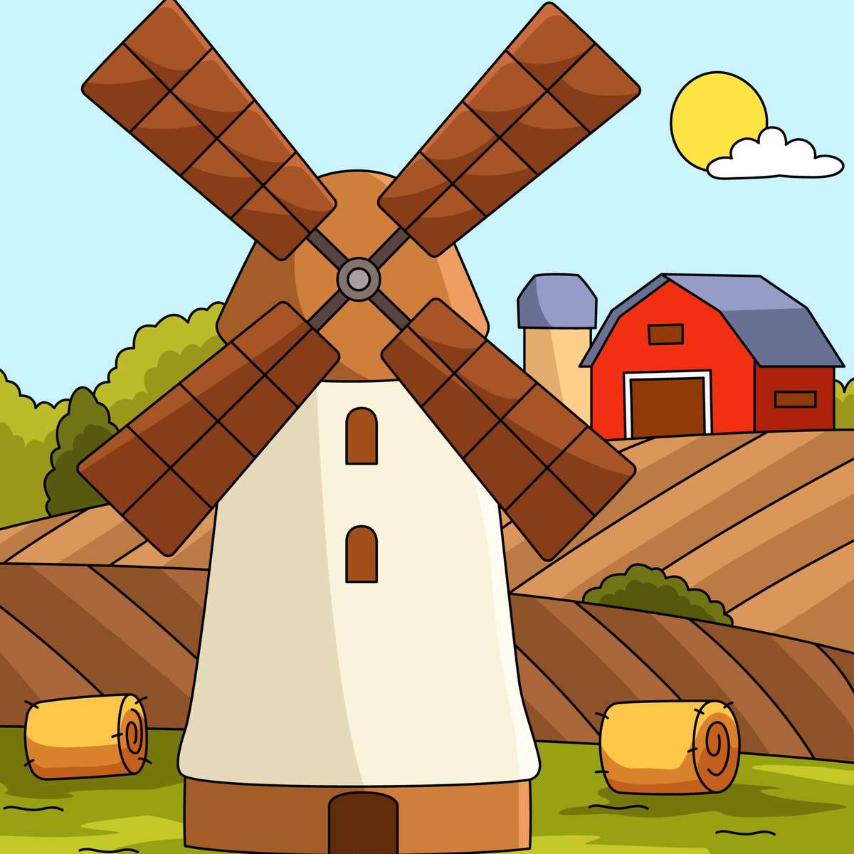 Windmill online puzzle
