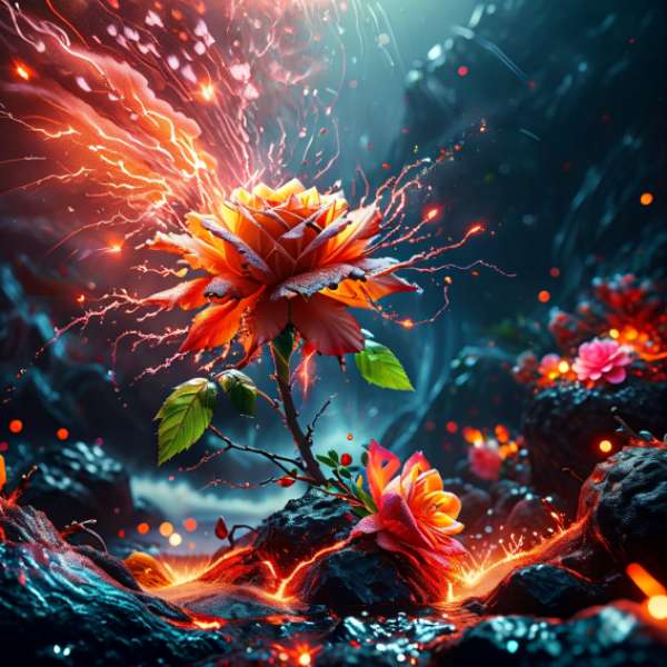 Fleur de volcan puzzle en ligne
