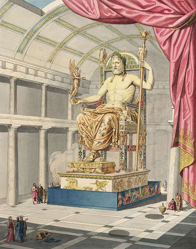 Staty av Zeus pussel online från foto