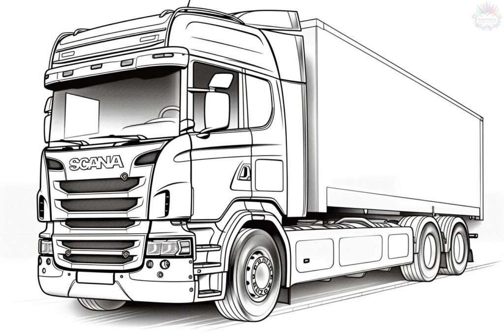 Caminhão Scania puzzle online a partir de fotografia
