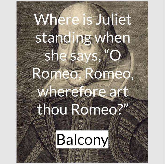 Romeo and Juliet online puzzle