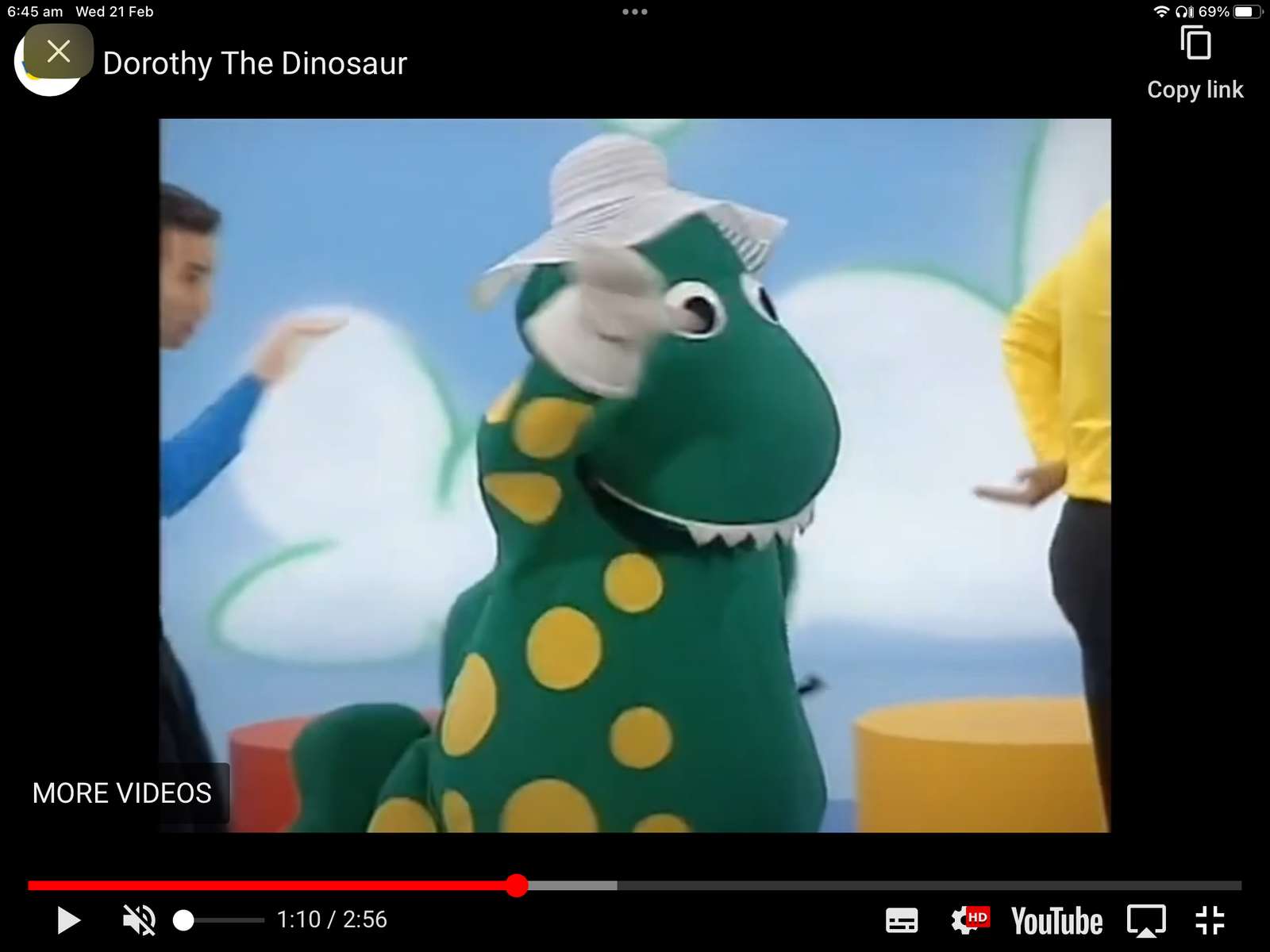 os movimentos Dorothy, o dinossauro puzzle online