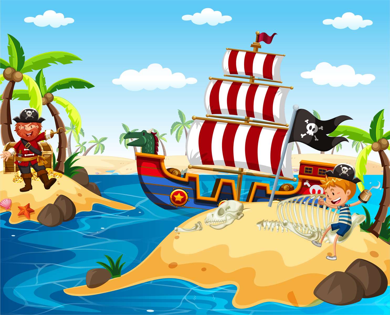 Pirát-Athéna puzzle online z fotografie