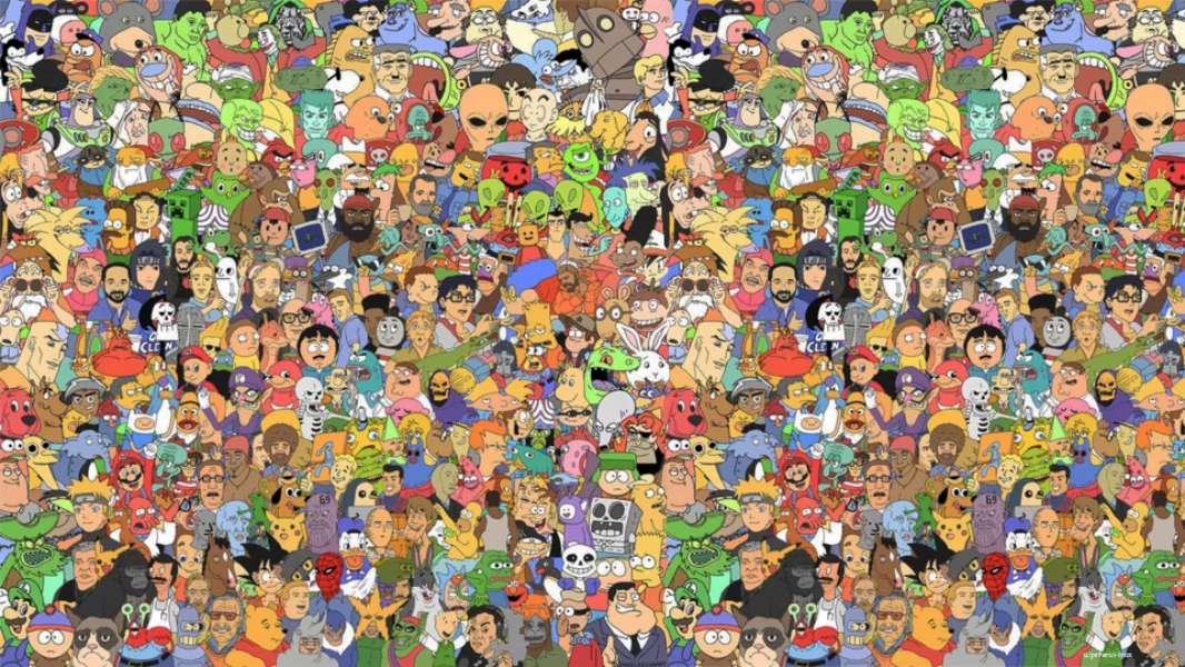 Cartoon Versions of Everything puzzle online from photo