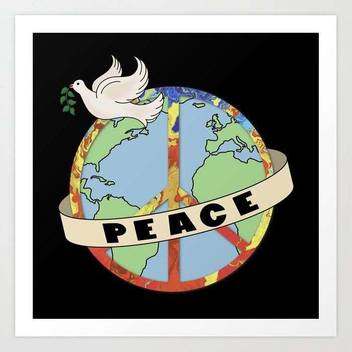 world peace puzzle online from photo