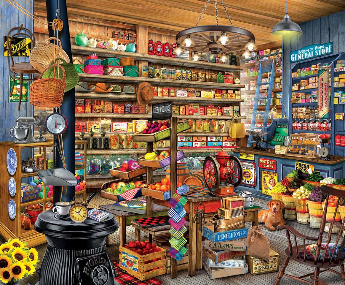 Anya és Pop élelmiszerboltja puzzle online fotóról