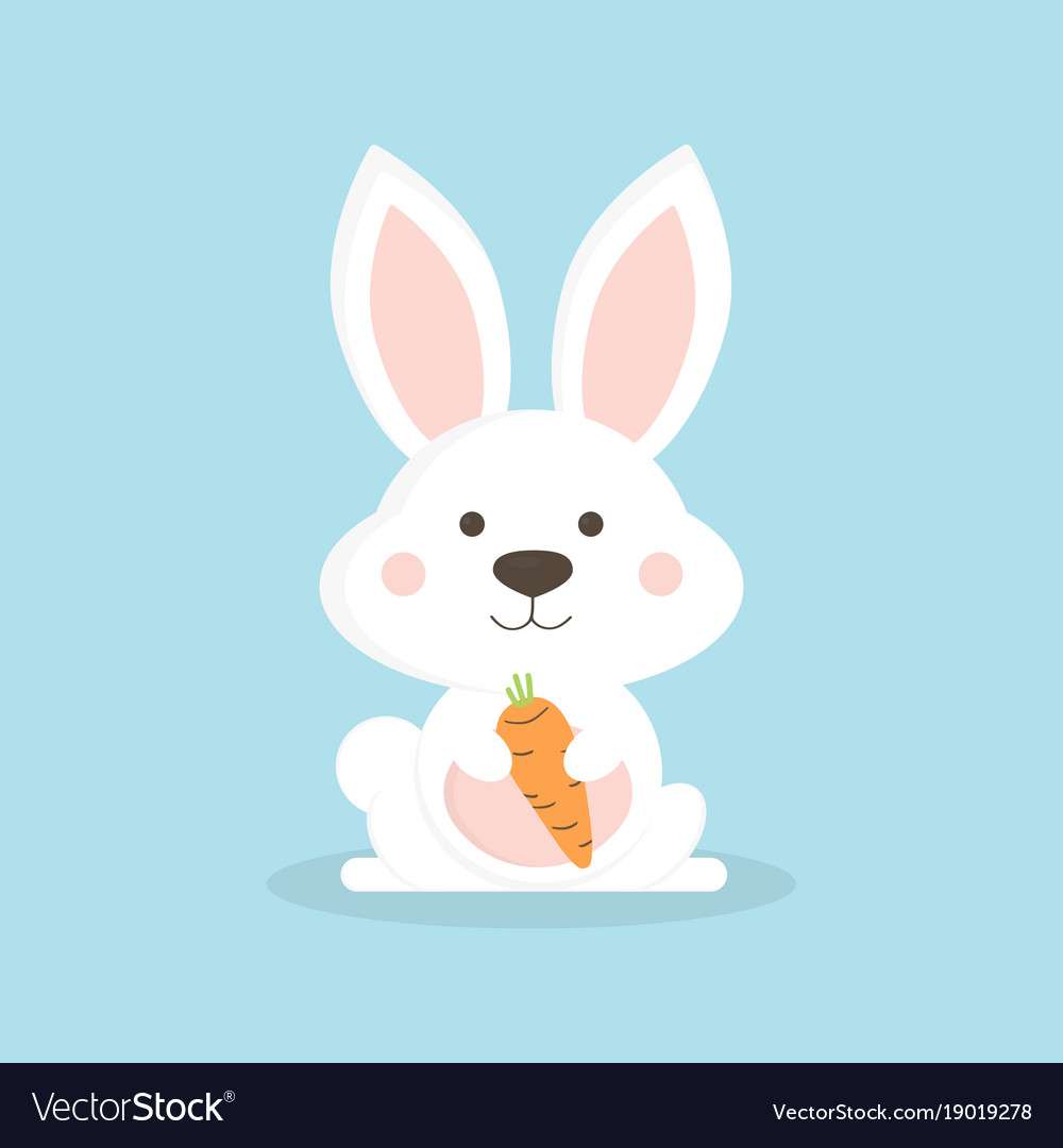 rabbit hihu puzzle online from photo