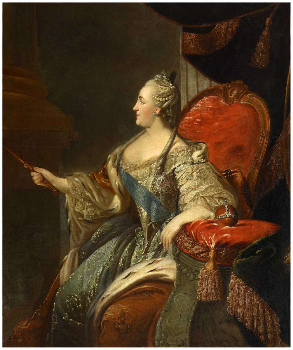 Fiodor Rokotov "Portrait de Catherine II" puzzle en ligne à partir d'une photo