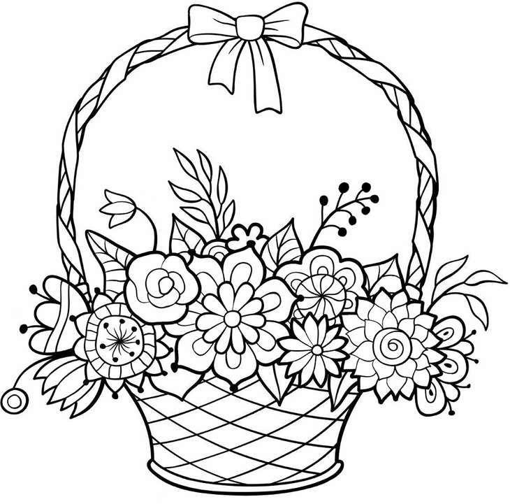 basket of flowers online puzzle